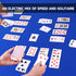 GSE Nertz Card Game, 12-Deck Standard Playing Cards Bulk with 12 Unique Colors, Multiplayer Solitaire Cards