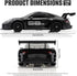 Aka Supaku 1:24 4WD Light,2.4GHz 20KM/H RC Drift Car, Remote Control Cars Vehicle with LED High Speed RC Cars with Two