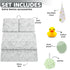 Elbow Set Sleepah Bath Kneeler and Kneeling Rest Pad for Baby Bathing Waterproof Soft Memory Foam Mat Organizer Babies