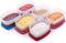 SIGNORA WARE 6 pk. 3 oz. Condiment Containers with Lids - Small Food Storage Sauce Cups, Leak Proof Reusable Plastic