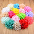 Fodattm 30PCS Women 30 Solid Colours 4" Chiffon Fabric Flowers for DIY Flower Headbands and Decorative Wedding Flowers