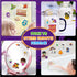 4 Sets of Halloween Reusable Sticker Books for Kids 2-4, Activities for Toddlers 1-3, Removable Jelly Stickers