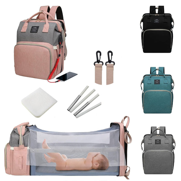 Diaper Bag with Changing Station,Diaper Bag Backpack7 in 1 Travel Baby Diaper