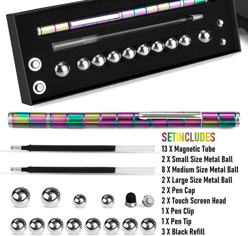 8-12 boncty Fidget Pen, Decompression Magnetic Toy Pen, Gift for Teenage Boys, Best Gift for Years Old, Novelty Toy