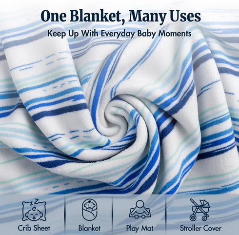 Swaddle Blankets for Newborns Soft, Breathable & Stretchy Baby Swaddle Blanket for Boys, Neutral Receiving Blankets