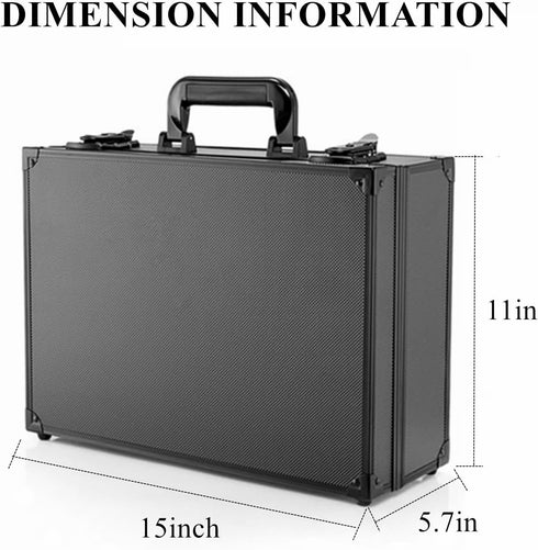 Toploaders Storage Box Holds 600+ 35PT 3"x4" Standard Toploaders, Aluminum Alloy Case for 2000+ Trading Cards (Black)
