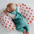 Summer Red Strawberries Baby Nursing Pillow Covers for Boy Girl Watercolor Strawberries Fruit Nursery Slipcovers