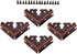 dophee 4Pcs Decorative Corner Protectors, Retro Style Edge Safety Guards for Picture Frame, Jewelry Box, Red Copper