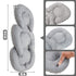 Infant Car Seat Insert Head and Body Support, GFU Reversible Newborn Insert for Carseat with Strap Pads, Soft Stroller