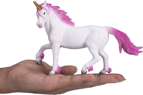 MOJO Pink Unicorn Fantasy Realistic Wildlife Toy-Replica Hand Painted Figurine