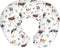 Watercolor Cows Boho Leaves Baby Nursing Pillow Covers for Boy Girl Cow