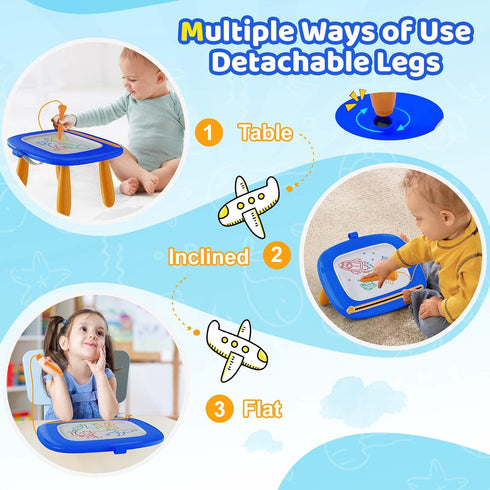 1-3, 1-2 1 2 3 Kikidex Toddlers Toys Age Magnetic Drawing Board, Toddler Girl Toys for Year Old, Doodle Board Pad