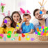 PaLeyFer 24 Pack Prefilled Easter Eggs with Squishy Dinosaur Toys inside for Kids, Easter Basket Stuffers Fillers Mochi