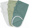 Comfy Cubs Easy Swaddle Blanket with Zipper Closure, 3 Pack - 100%