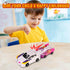 ZIYIME Set 3-6 Magnetic Transforming Cars Toy, Collision Transforming Car Robot Toys, Automatic Deformation of Magnetic