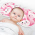 tplaotee 22x11in Cartoon Cute Rabbit Pink Cotton Baby Burp Cloth Good Absorbent? Baby wash Cloth for Babies Girls