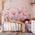 MLM Mermaid Tail Wall Stickers Under The Sea Fish Pink Wall Decals Peel and Stick Wall Art Decor for Kids Bathroom