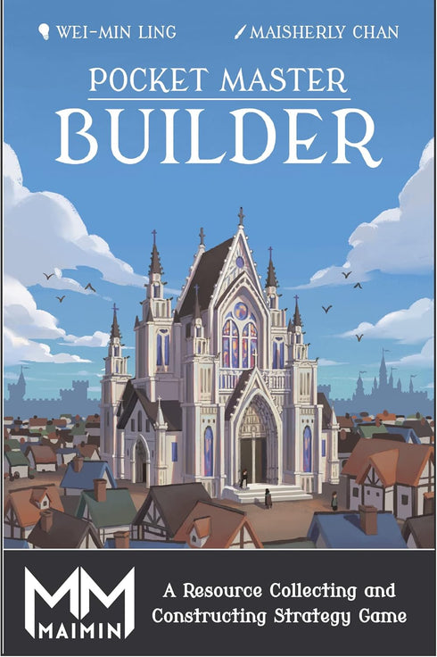 Pocket Master Builder Card Game | City Building Resource Management Strategy Game for 1-2 Players Ages 14+ | Made by