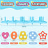 Set 20 Baby Bath Toys, Mold Free Silcone Shape Sorting & Stacking Bath Toy with Textured Floating Pieces, No Hole