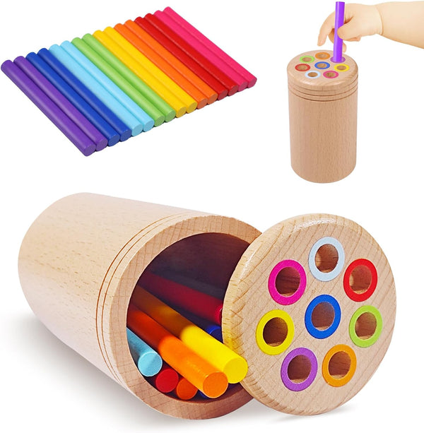Montessori Toys for 1+ Year Old | Toddler 18 Month Old Color Sorting Learning Activities, Sensory Toys for 1-3