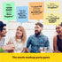 Movie Meets Movie - Movie Trivia Game for 13+, 2-24 Players - Fun Icebreakers for Parties & Office Events - Easy Setup, Many Ways to Play - Gifts for Movie Buffs - 100 Cards
