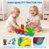 1 2 3 Set 3 12 18 24 Animal Farm Tractor Toy for Toddler Years Old, Musical Tractor with Farm Animals, Montessori
