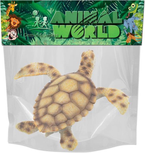 Gemini&Genius Sea Turtle Toy: Large Marine Animal Figure, Ocean Educational Toy, Backyard Garden Decoration