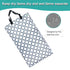Grey Rhombus Reusable Hanging Wet Dry Diaper Bag