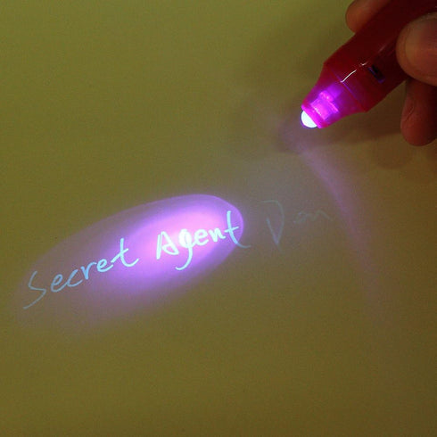 MALEDEN Invisible Ink Pen, Upgraded Spy Invisible Ink Pen with UV Light for Secret Messages and Kids Toys