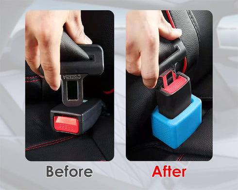 2 DS. DISTINCTIVE STYLE Seat Belt Holder Easy Access Seatbelt Accessories for Kids Pieces(Blue)