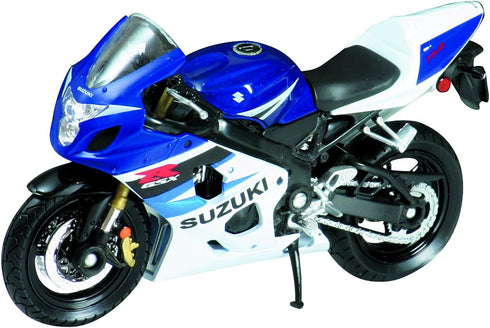 Welly Die Cast Motorcycle, Blue, Suzuki GSX-R750, 1:18 Scale