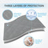 TILLYOU Pack and Play Sheet - Soft Quilted Crib Cover Pad, Toddlers Mattress Protector with 1''-3'' Deep Pocket, Thick Play Yard Playpen Sheets, Breathable Fluffy Crib Mattress Pad, 39"x27", Grey by TILLYOU