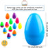 Haconba 12 Pack 4 Inch/ 5 Inch/ 6 Inch (6 (6 Inch)) Fillable Easter Eggs Colorful Large Jumbo Plastic Easter Eggs