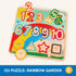 Battat - Wooden Number & Shapes Puzzle - Educational Toy for Kids, 2 Years +