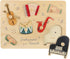 Freniland Musical Instruments Sound Puzzle for Toddlers, Wooden Music Sound Puzzle, Montessori