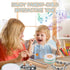 Baby Musical Instruments Set - Montessori Wooden Percussion Toys for Toddlers 1-3, Modern Boho Music Toys