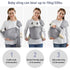 Water Ring Sling Baby Carrier, Adjustable Lightweight for Summer, Pool, Beach, Infant Wrap Carrier (Light Grey)