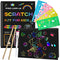 Smasiagon Scratch Paper Art Set for Kids, 2 Pack Scratch Off Art Notebook, Birthday Christmas Party Favor Games