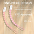 4 Pack MINMUNJIU Silicone Pacifier Clip Holder, One Piece Soft Flexible Binky Clips Pacifier Holder Clip for Girls