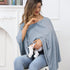 Cozy Knit Nursing Cover for Baby Breastfeeding, Organic Cotton Breastfeeding Cover, Warm Swaddle, Breathable and Soft