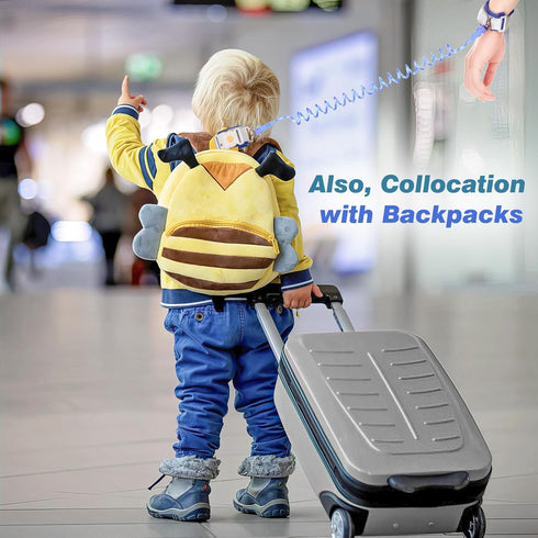 Zooawa Toddler Leash 2Pack, Anti Lost Wrist Link with Magnetic Lock, Reflective Safety Walking Harness for Kids