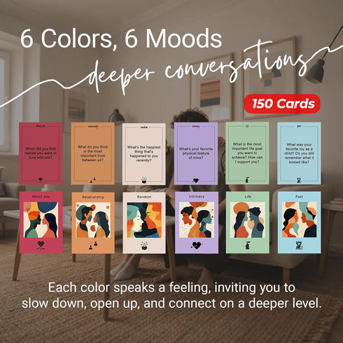 150 Deeper Connection, Couples Games with Deep Questions to Build Intimate Connection & Trust, Relationship Couples