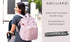 Backpack Diaper Bag Light Pink, Water- Resistant Polyester Baby Bag Detachable Stroller Straps Stylish & Spacious