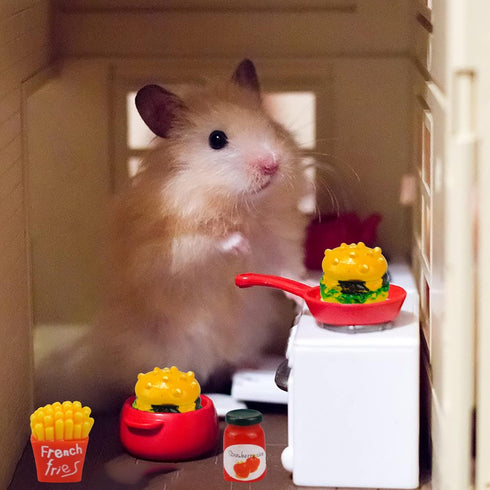 30 Pcs Miniature Food Drinks, Laptop Computer & Books Toys for Dollhouse Miniature Furniture Accessories
