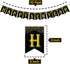 KatchOn Gold and Black Happy New Year Banner - Large 10 Feet Glitter Backdrop for New Years Eve Party Supplies