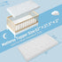 2" 27.5" 52", Crib Mattress Topper x x High Density Foam Breathable Baby and Toddler Mattress Topper with Waterproof