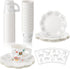 Nuenen 36 Set Color Your Own Tea Party Paper Cups with Handles