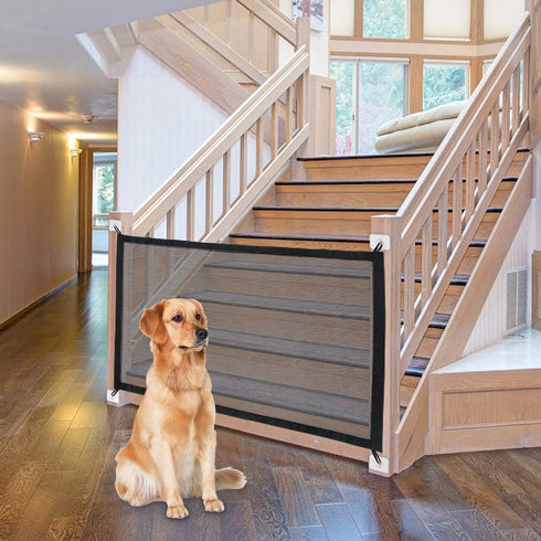 NWK Magic Pet Gate for House Stairs, Safe Enclosure for Pets to Play and Rest, 6 Loops Design (30'' X 50'')