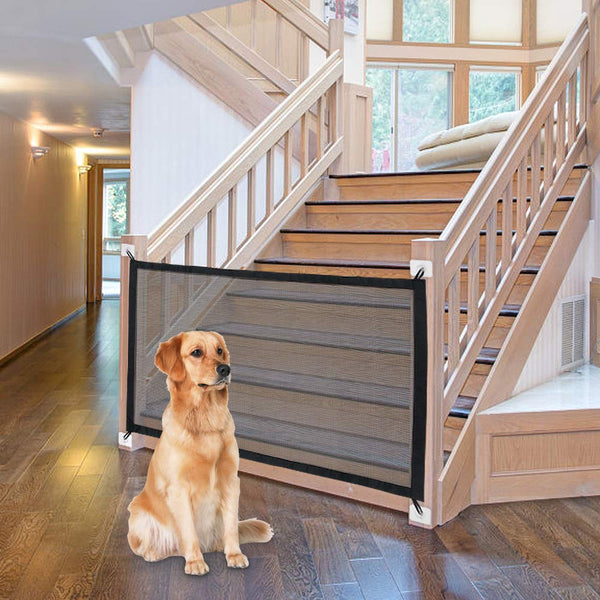 NWK Magic Pet Gate for House Stairs, Safe Enclosure for Pets to Play and Rest, 6 Loops Design (30'' X 50'')