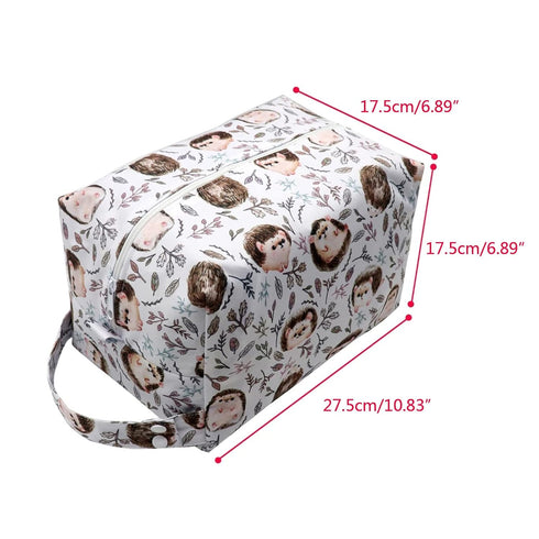 GANYKQ Reusable Cloth Diaper Wet Dry Bags Large Hanging with Buttons for Cloth Diaper Bag